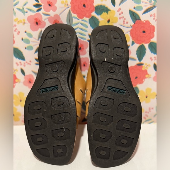 Josef Seibel Air Massage Brown Leather Slide Sandals Women’s EU 38 / US 7.5 EUC - Picture 4 of 4